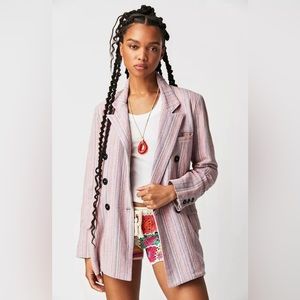 Free people relaxed fit blazer size large NWOT💕🛒